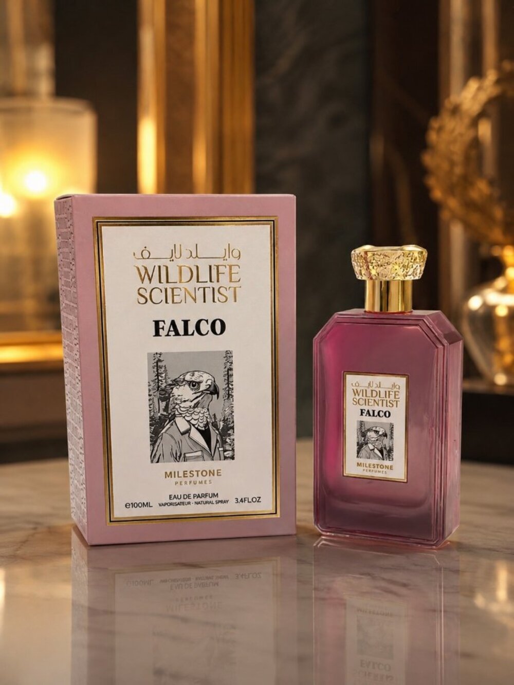 MILESTONE WILDLIFE SCIENTIST FALCO Eau De parfum For Woman 100ML 3.4FL,OZ